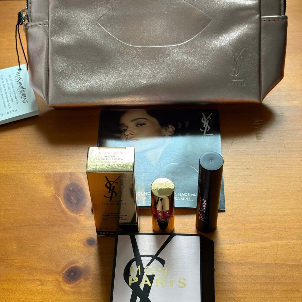 Yves Saint Laurent Beauty Holiday Gift Set with Silver Pouch